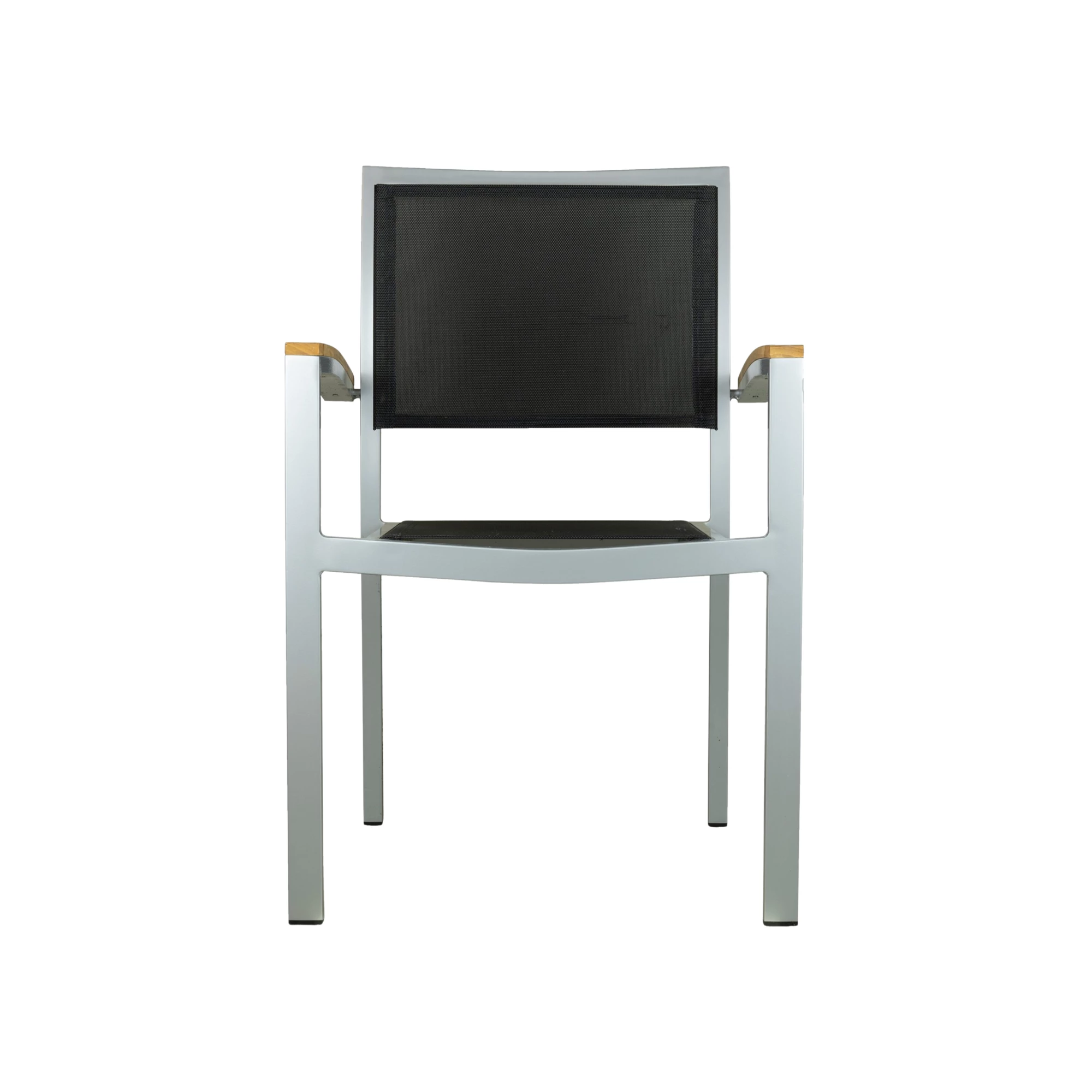 George Silver /Black  Textilene